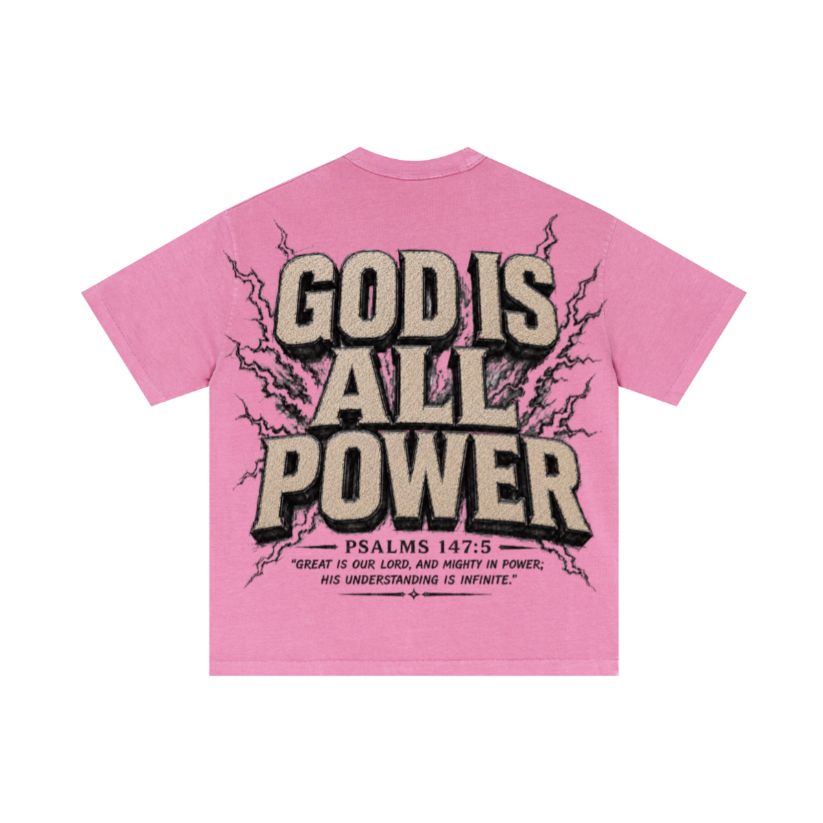 275GSM Unisex Double-Yarn 100% Cotton Plain-Wash T-shirt Rose Pink