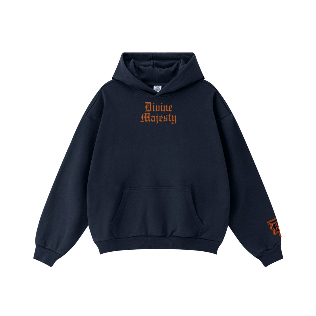 360GSM Unisex Fall&Winter Solid-Color Loopback Hoodie Midnight Navy