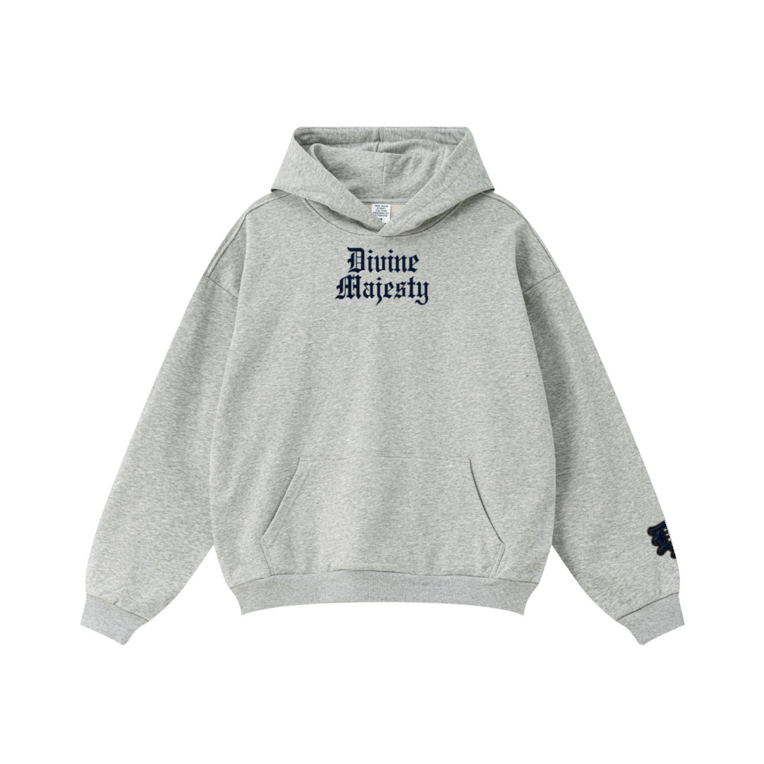 360GSM Unisex Fall&Winter Solid-Color Loopback Hoodie Heather Gray