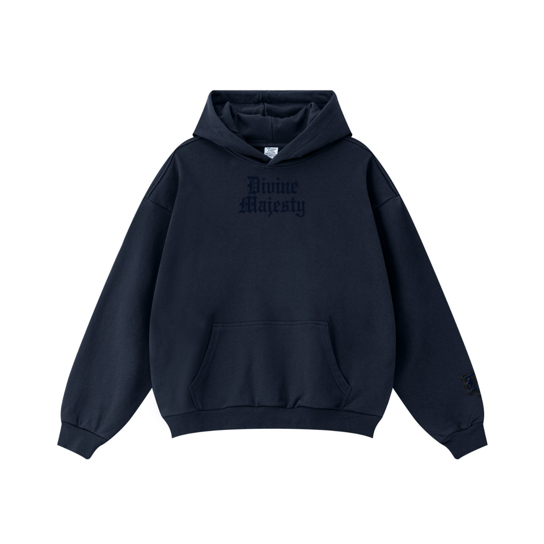 360GSM Unisex Fall&Winter Solid-Color Loopback Hoodie Midnight Navy