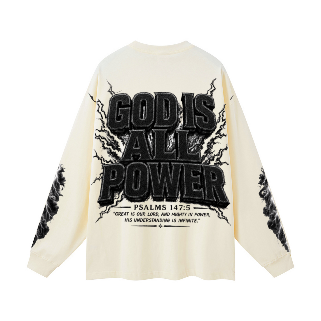 305GSM Unisex Premium Heavyweight Double-Yarn Plain Fabric Earth-Tone Basic Layering Long sleeve Milk Tea White