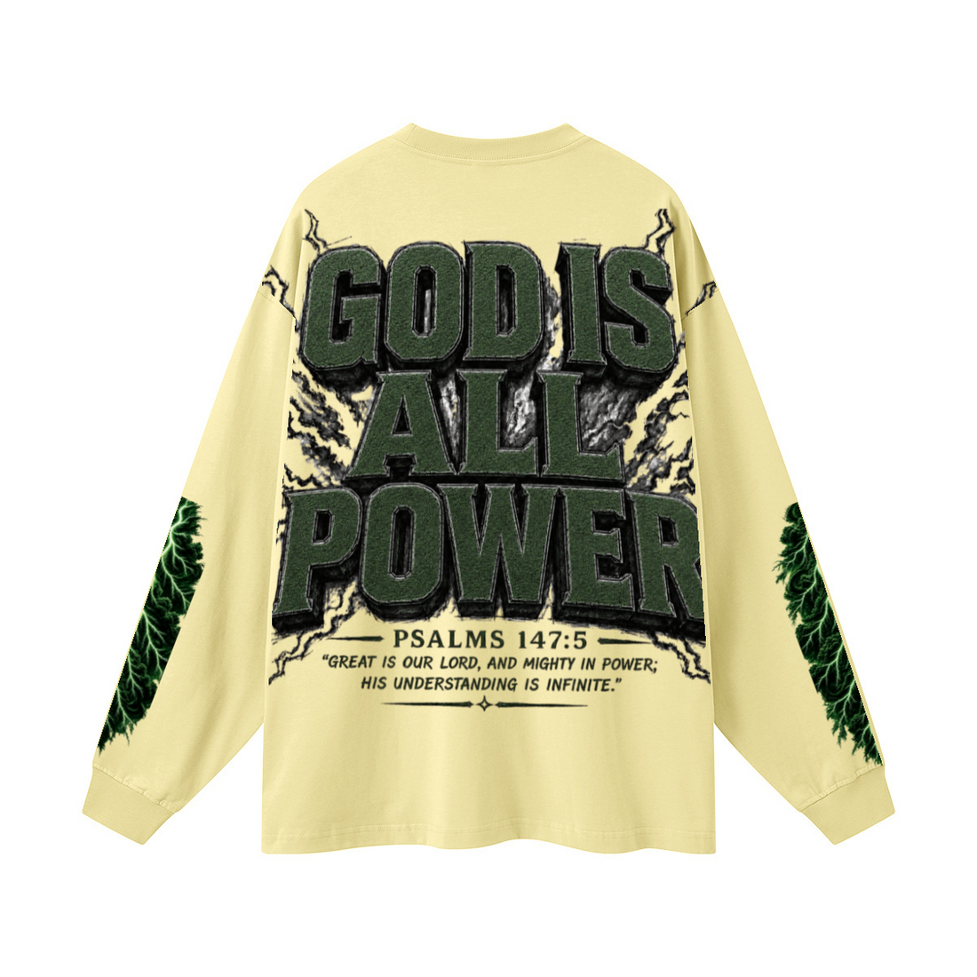 305GSM Unisex Premium Heavyweight Double-Yarn Plain Fabric Earth-Tone Basic Layering Long sleeve Yellow