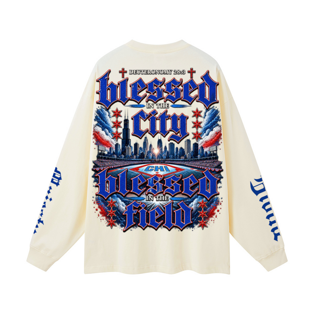 305GSM Unisex Premium Heavyweight Double-Yarn Plain Fabric Earth-Tone Basic Layering Long sleeve Milk Tea White