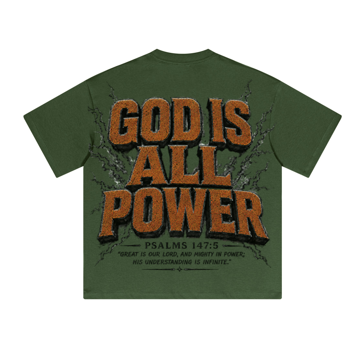 230GSM Unisex Cool-Touch Sorona Fabric Basic Crew Neck T-shirt Olive Green