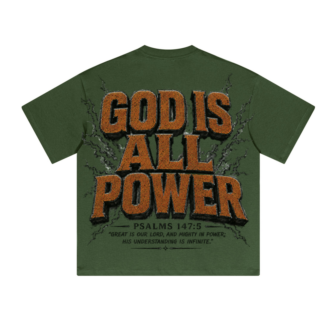 230GSM Unisex Cool-Touch Sorona Fabric Basic Crew Neck T-shirt Olive Green