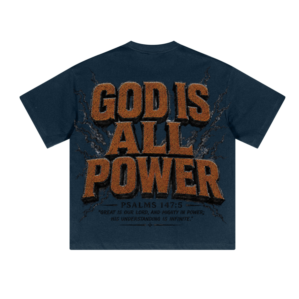 230GSM Unisex Cool-Touch Sorona Fabric Basic Crew Neck T-shirt Navy Blue