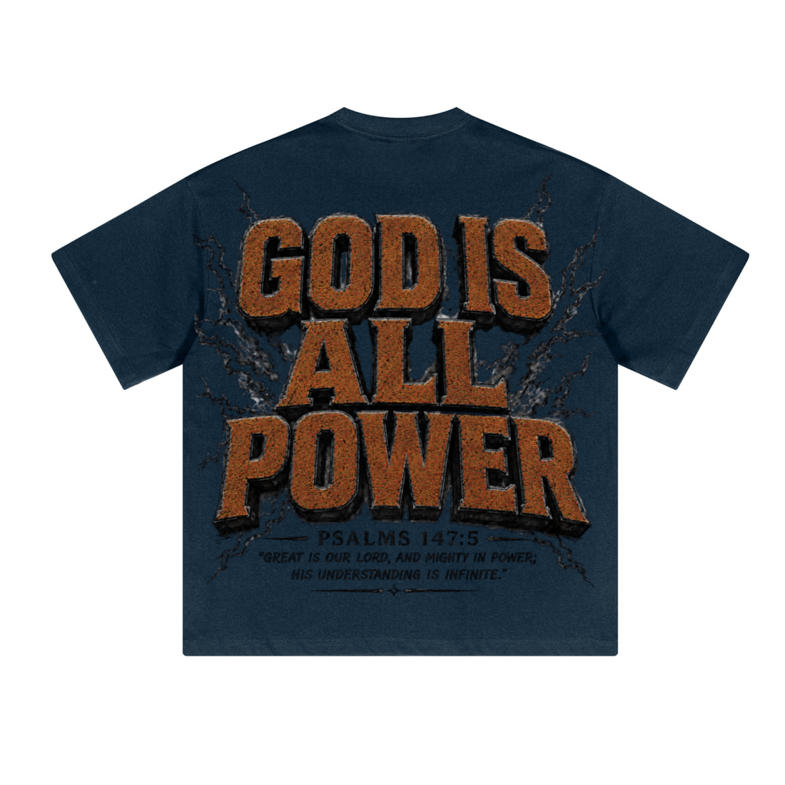 230GSM Unisex Cool-Touch Sorona Fabric Basic Crew Neck T-shirt Navy Blue