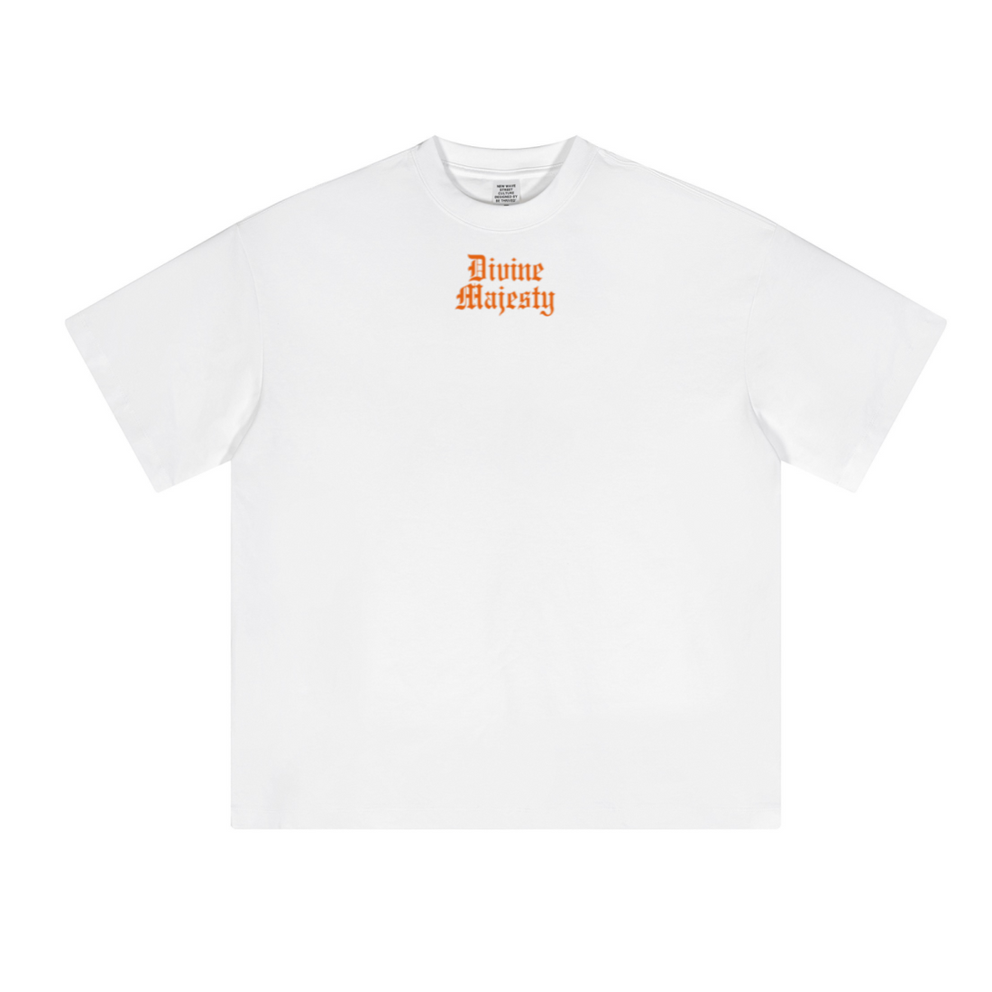 230GSM Unisex Cool-Touch Sorona Fabric Basic Crew Neck T-shirt White