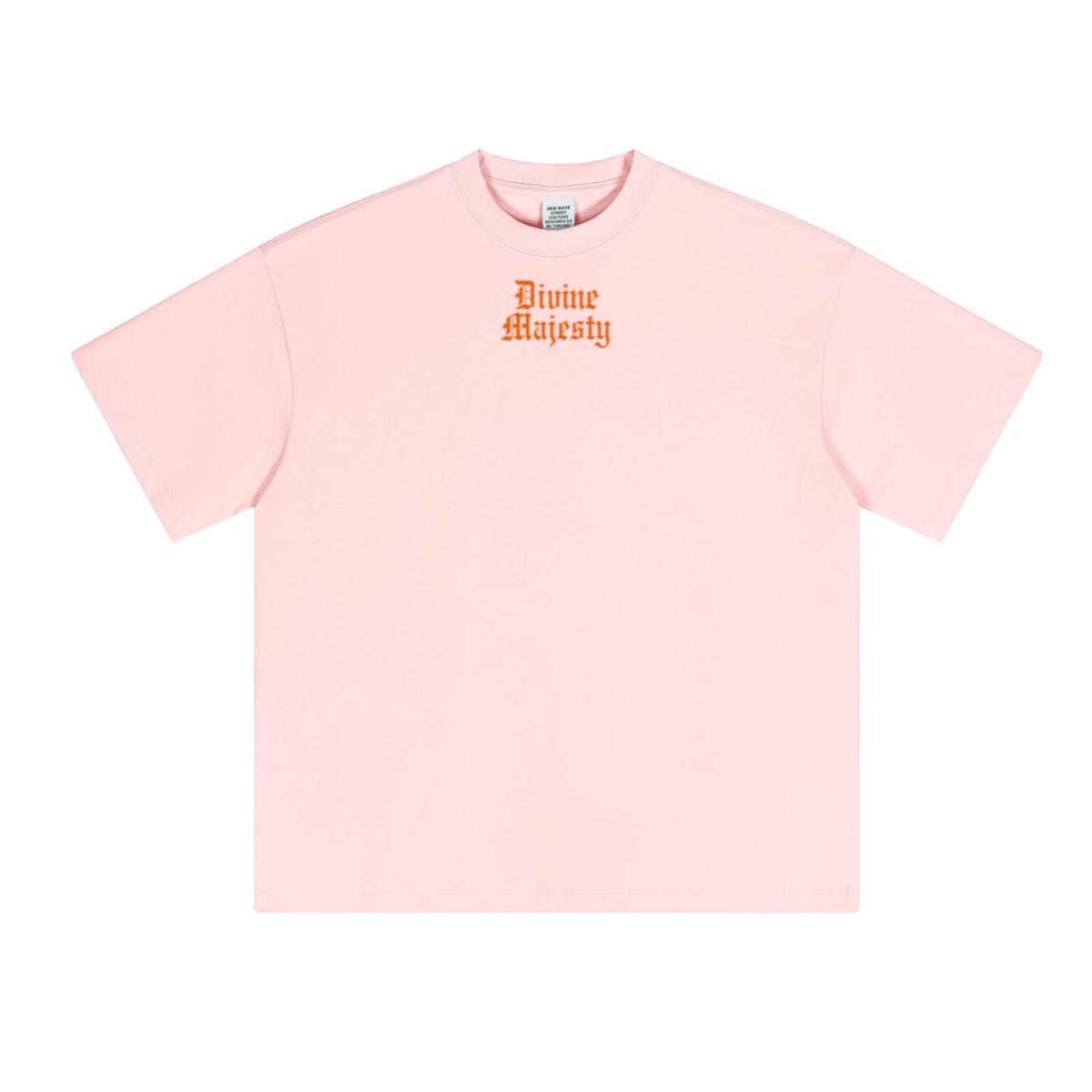 230GSM Unisex Cool-Touch Sorona Fabric Basic Crew Neck T-shirt Pink