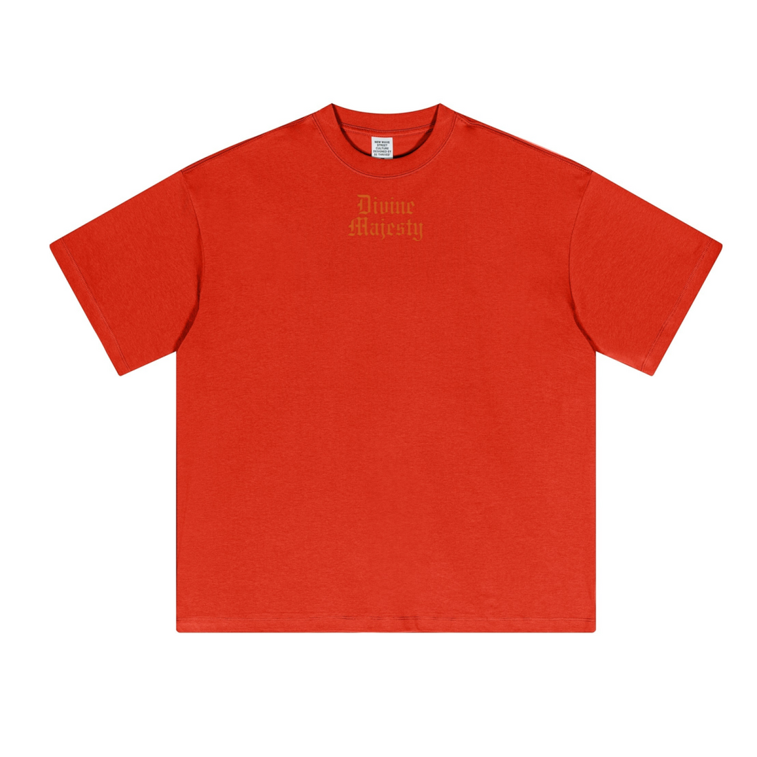 230GSM Unisex Cool-Touch Sorona Fabric Basic Crew Neck T-shirt Red