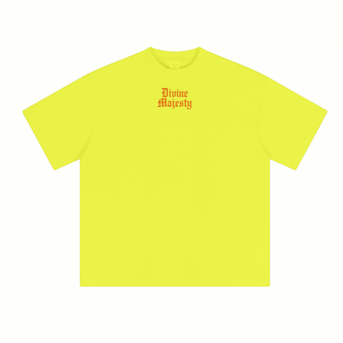 230GSM Unisex Cool-Touch Sorona Fabric Basic Crew Neck T-shirt Lemon Yellow