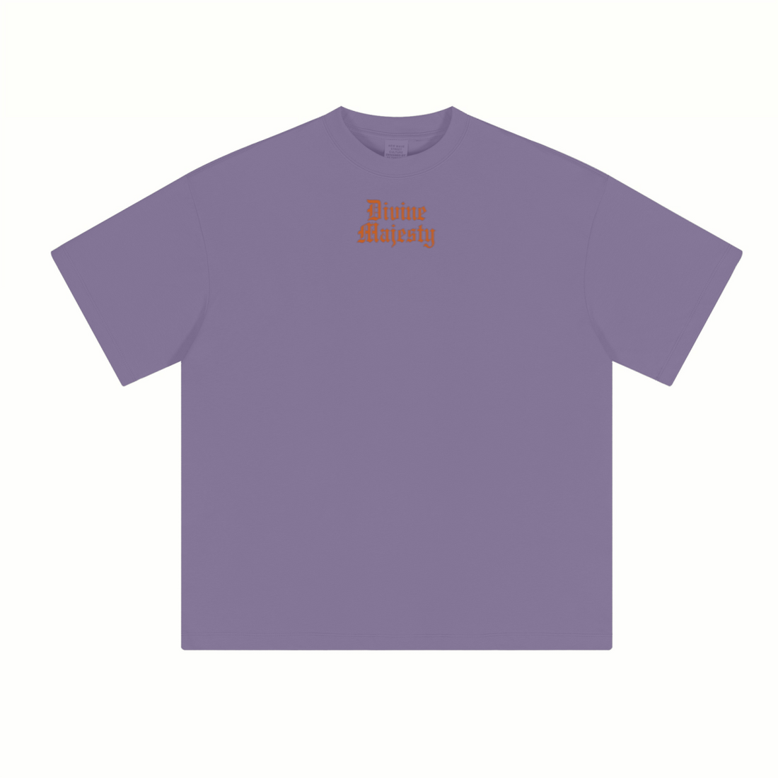 230GSM Unisex Cool-Touch Sorona Fabric Basic Crew Neck T-shirt Purple