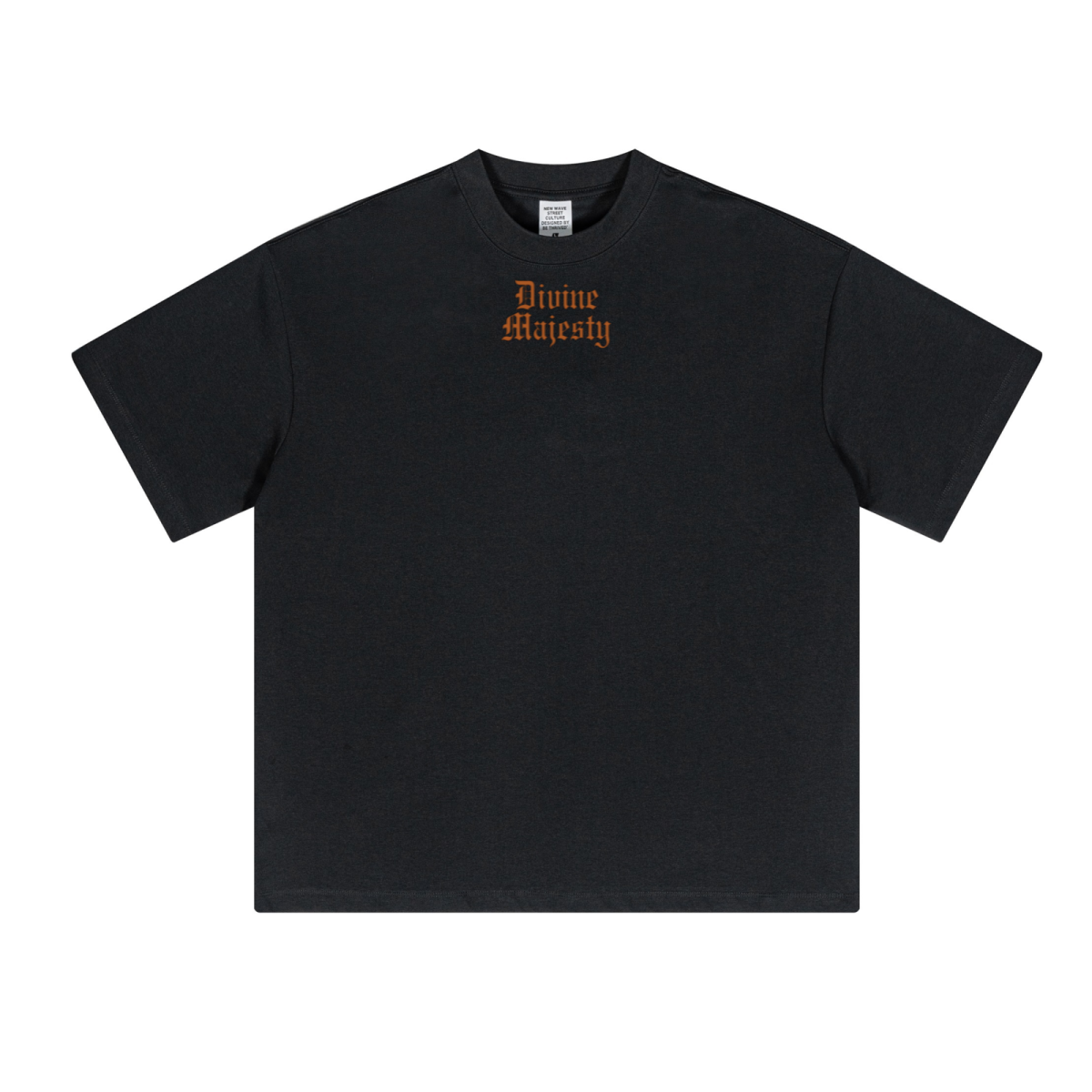 230GSM Unisex Cool-Touch Sorona Fabric Basic Crew Neck T-shirt Black