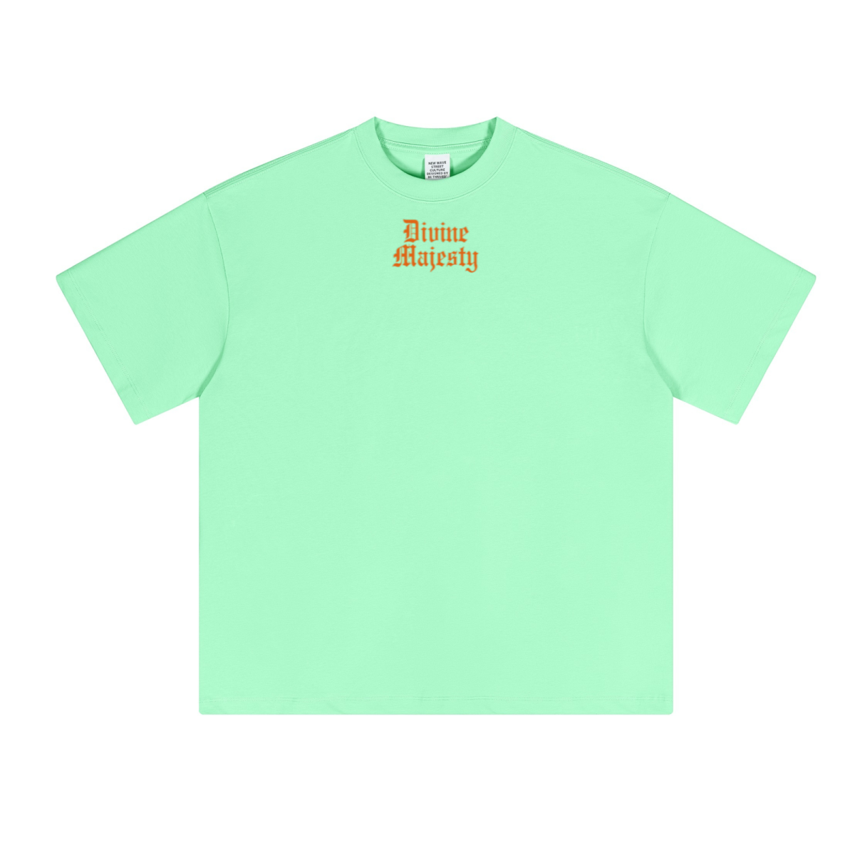 230GSM Unisex Cool-Touch Sorona Fabric Basic Crew Neck T-shirt Mint Green
