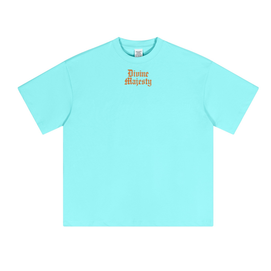 230GSM Unisex Cool-Touch Sorona Fabric Basic Crew Neck T-shirt Ice Blue