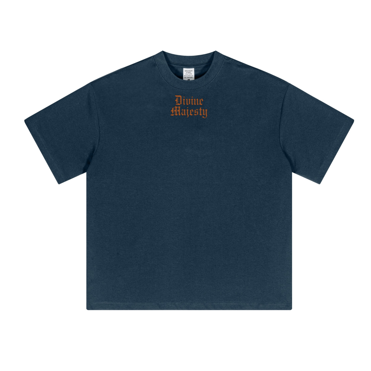 230GSM Unisex Cool-Touch Sorona Fabric Basic Crew Neck T-shirt Navy Blue