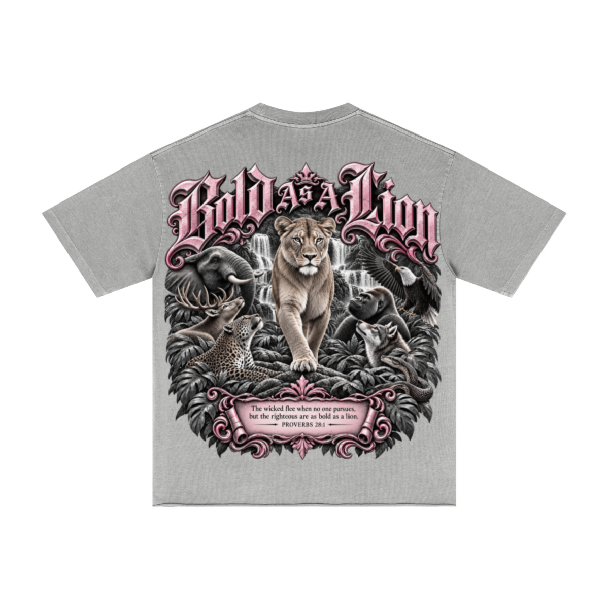 275GSM Women's Double-Yarn Raw-Edge Pigment-Wash T-Shirt Light grey