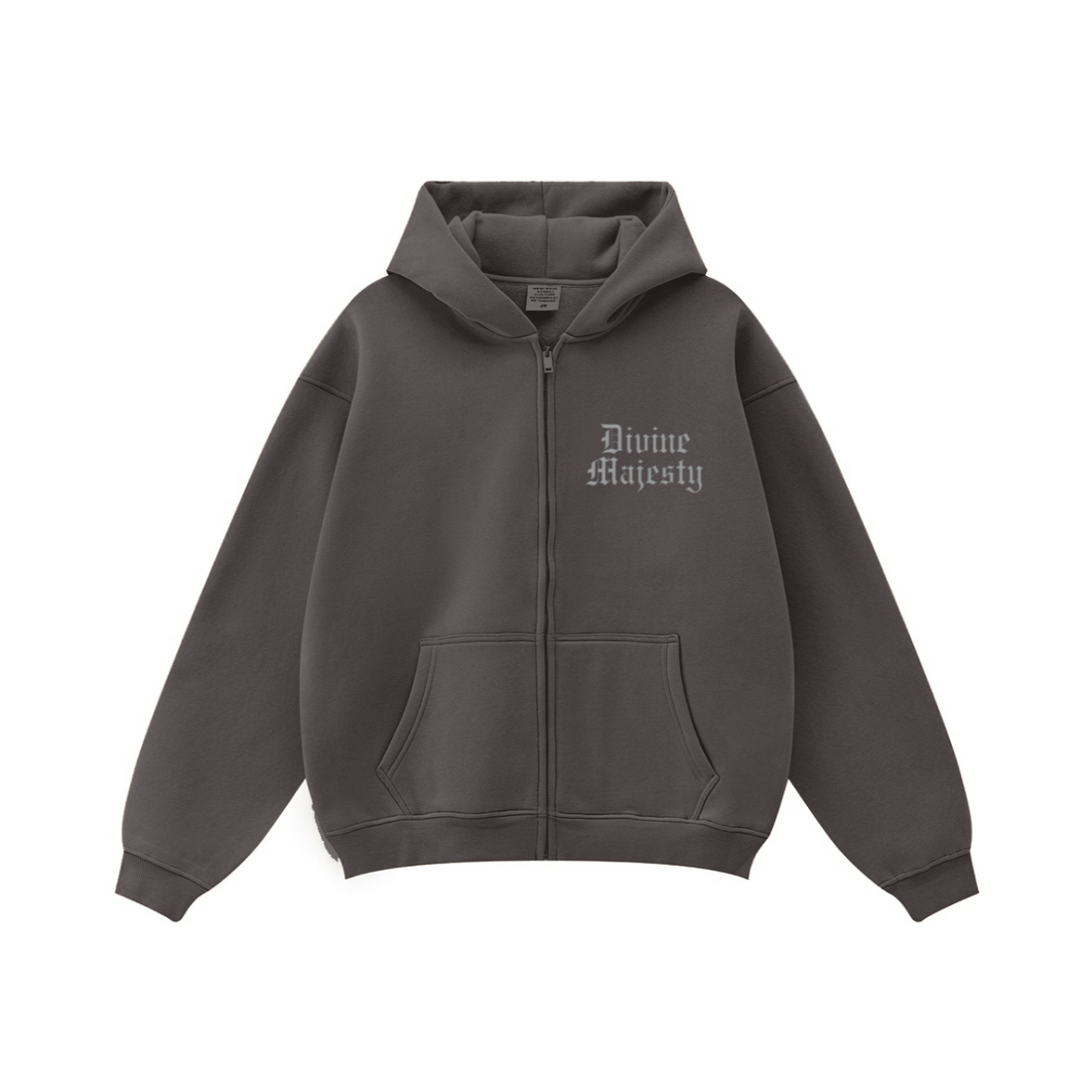 345GSM Women's Relaxed-Fit Fleece-Lined Zip-Up Hoodie Plum