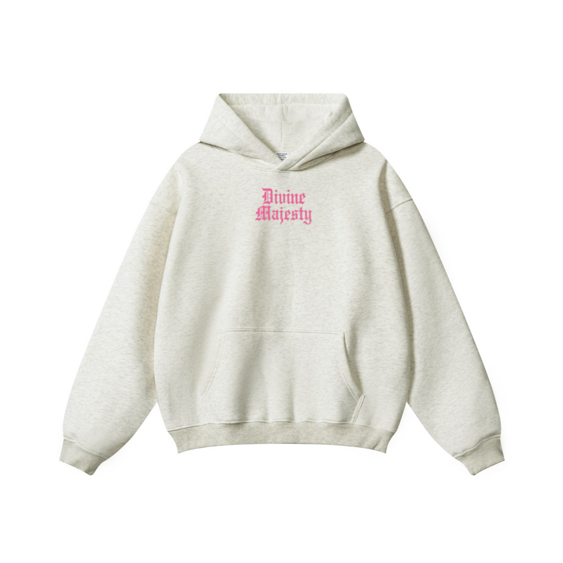 345GSM Women's Heavyweight Solid-Color Hoodie Oatmeal