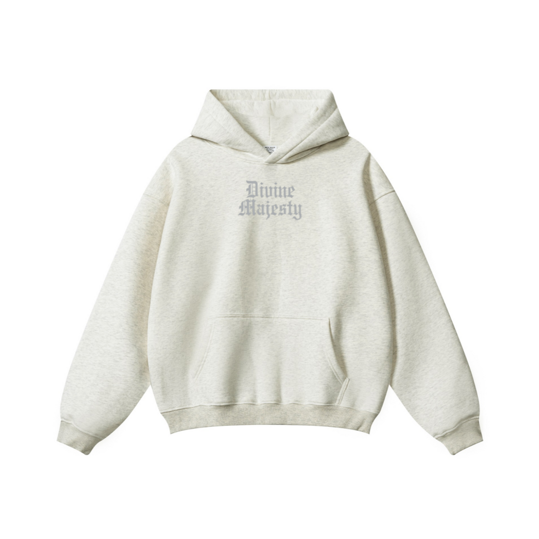 345GSM Women's Heavyweight Solid-Color Hoodie Oatmeal