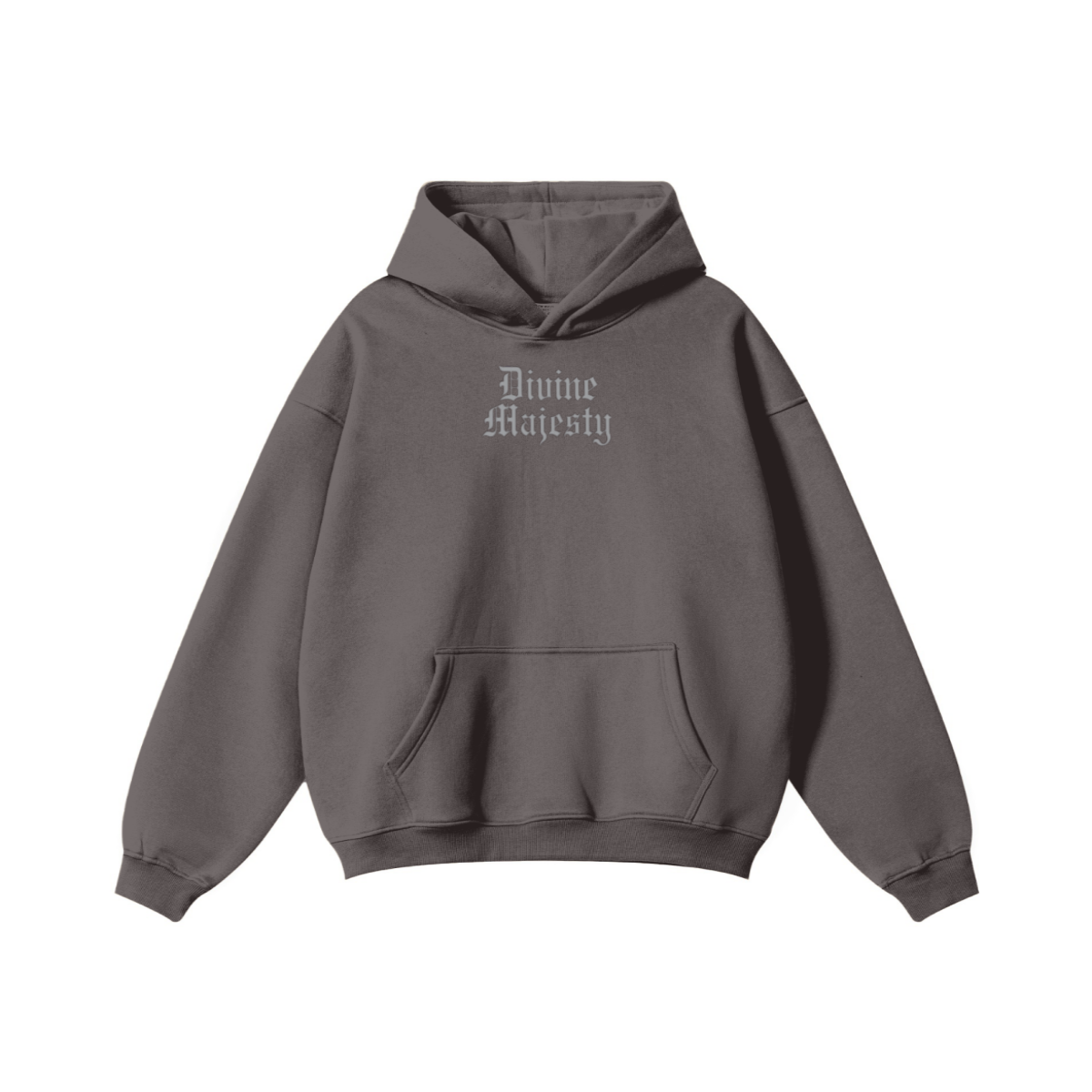 345GSM Women's Heavyweight Solid-Color Hoodie Plum Purple