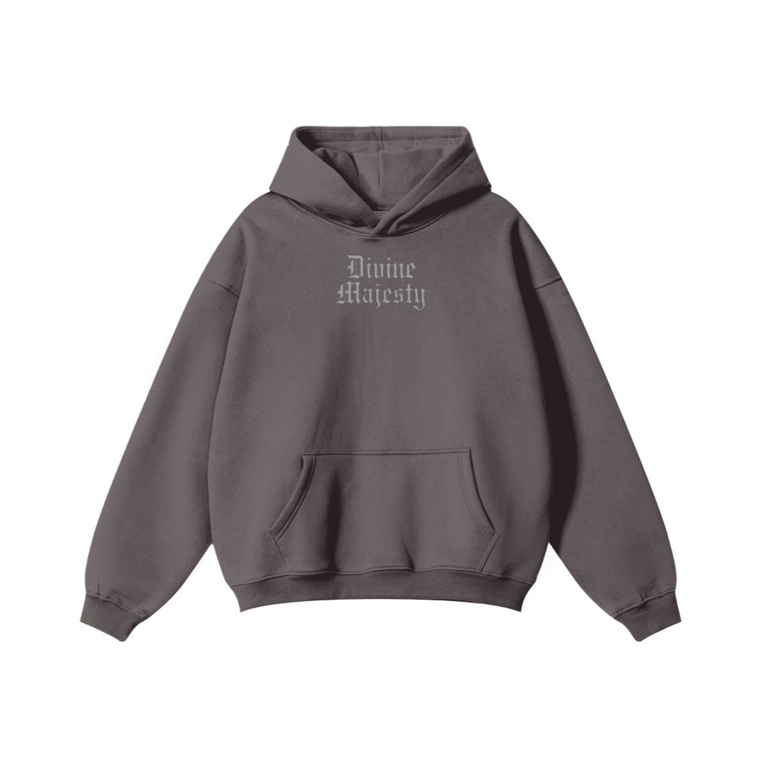 345GSM Women's Heavyweight Solid-Color Hoodie Plum Purple