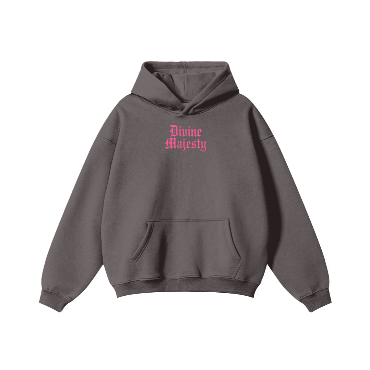 345GSM Women's Heavyweight Solid-Color Hoodie Plum Purple