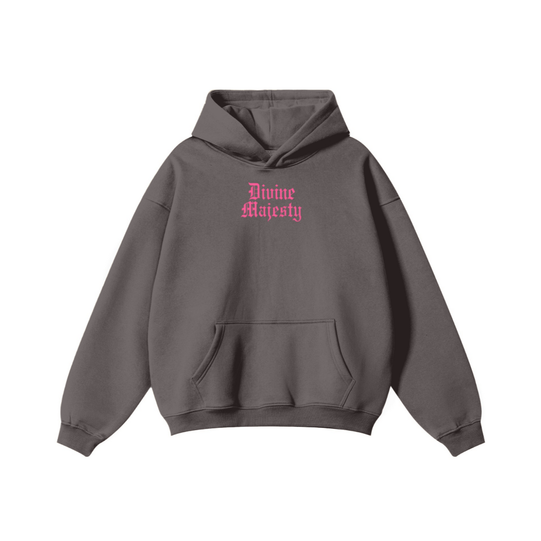 345GSM Women's Heavyweight Solid-Color Hoodie Plum Purple