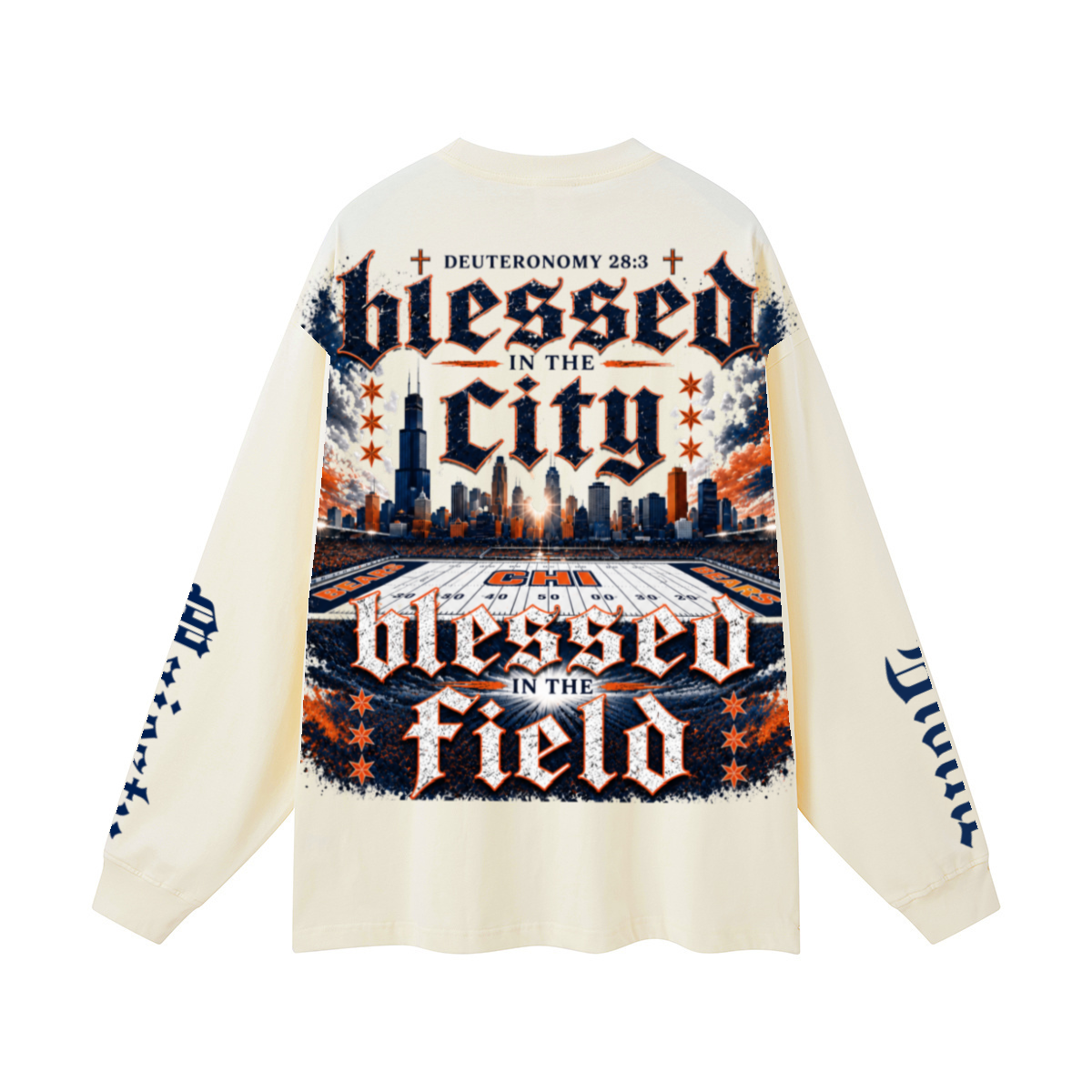 305GSM Unisex Premium Heavyweight Double-Yarn Plain Fabric Earth-Tone Basic Layering Long sleeve Milk Tea White