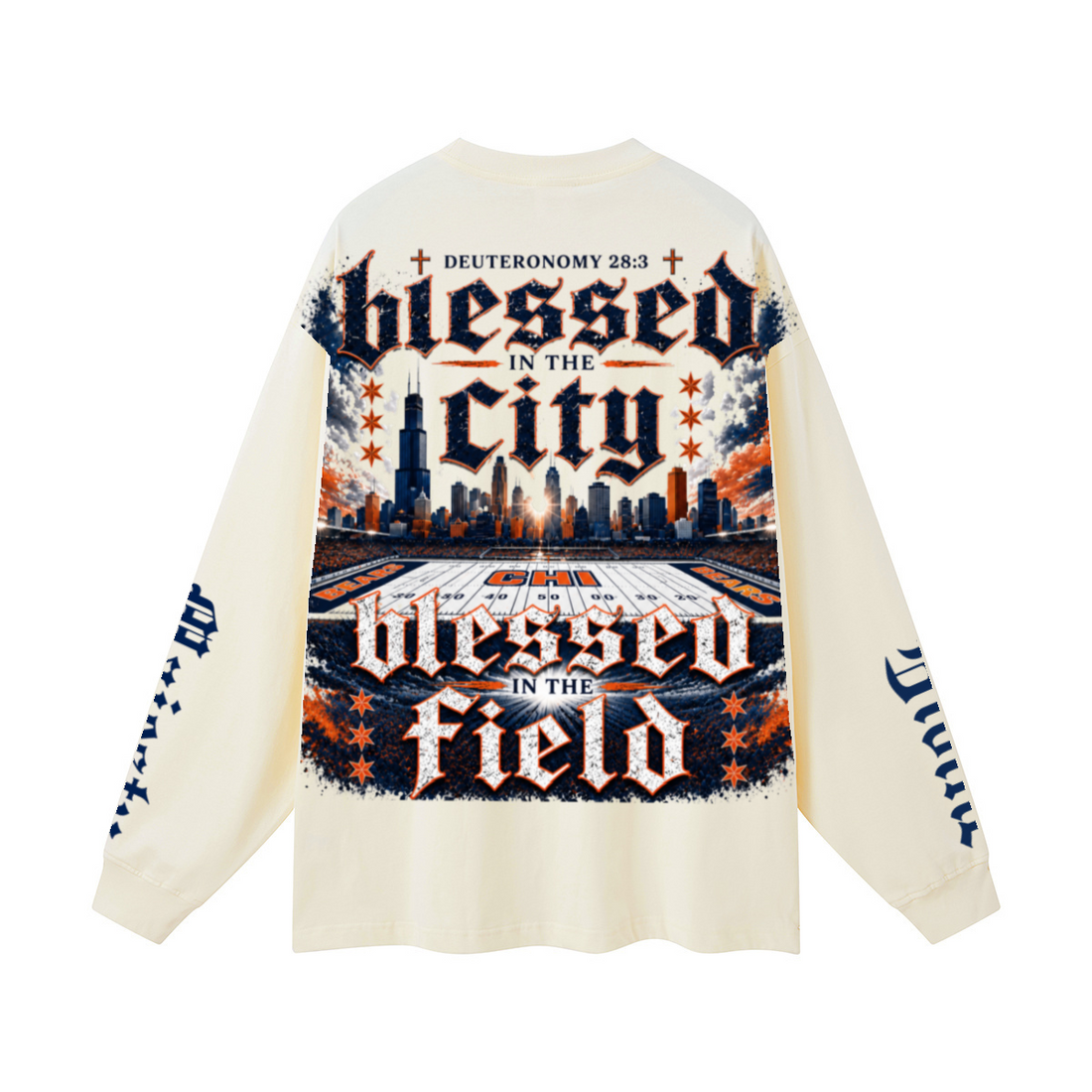 305GSM Unisex Premium Heavyweight Double-Yarn Plain Fabric Earth-Tone Basic Layering Long sleeve Milk Tea White