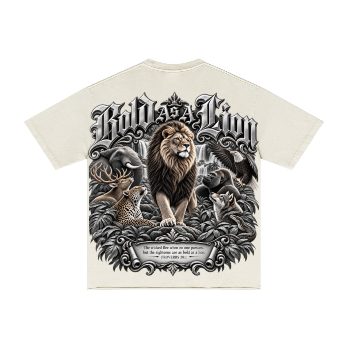 275GSM Men's Double-Yarn Raw-Edge Pigment-Wash T-Shirt Apricot
