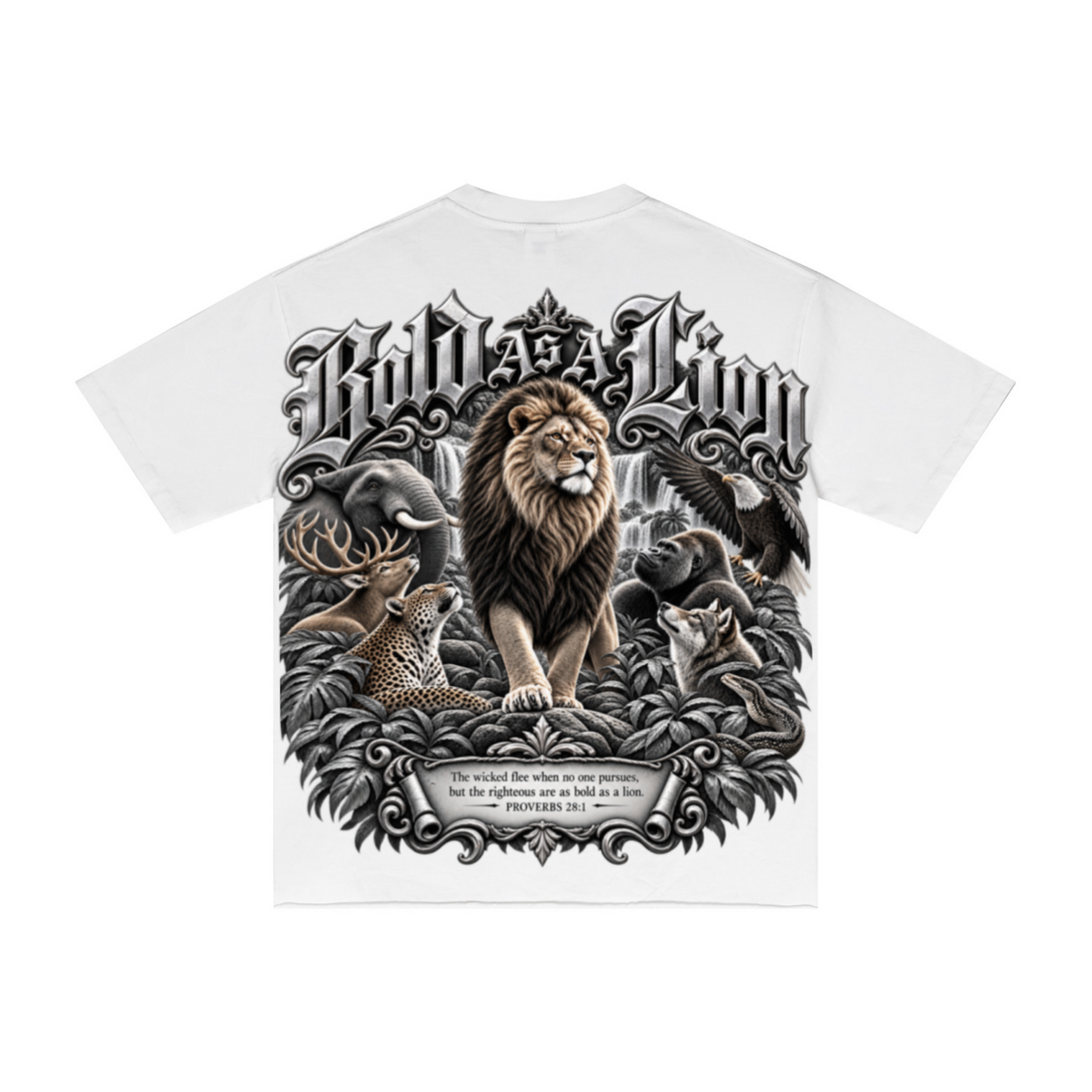 275GSM Men's Double-Yarn Raw-Edge Pigment-Wash T-Shirt White