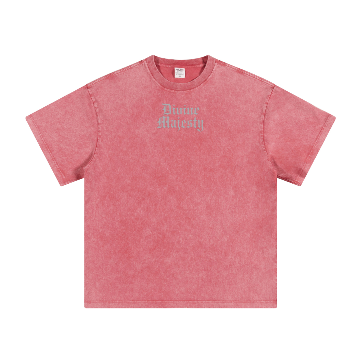 260GSM Women's Heavyweight Batik-Dyed Oversized T-Shirt Pink