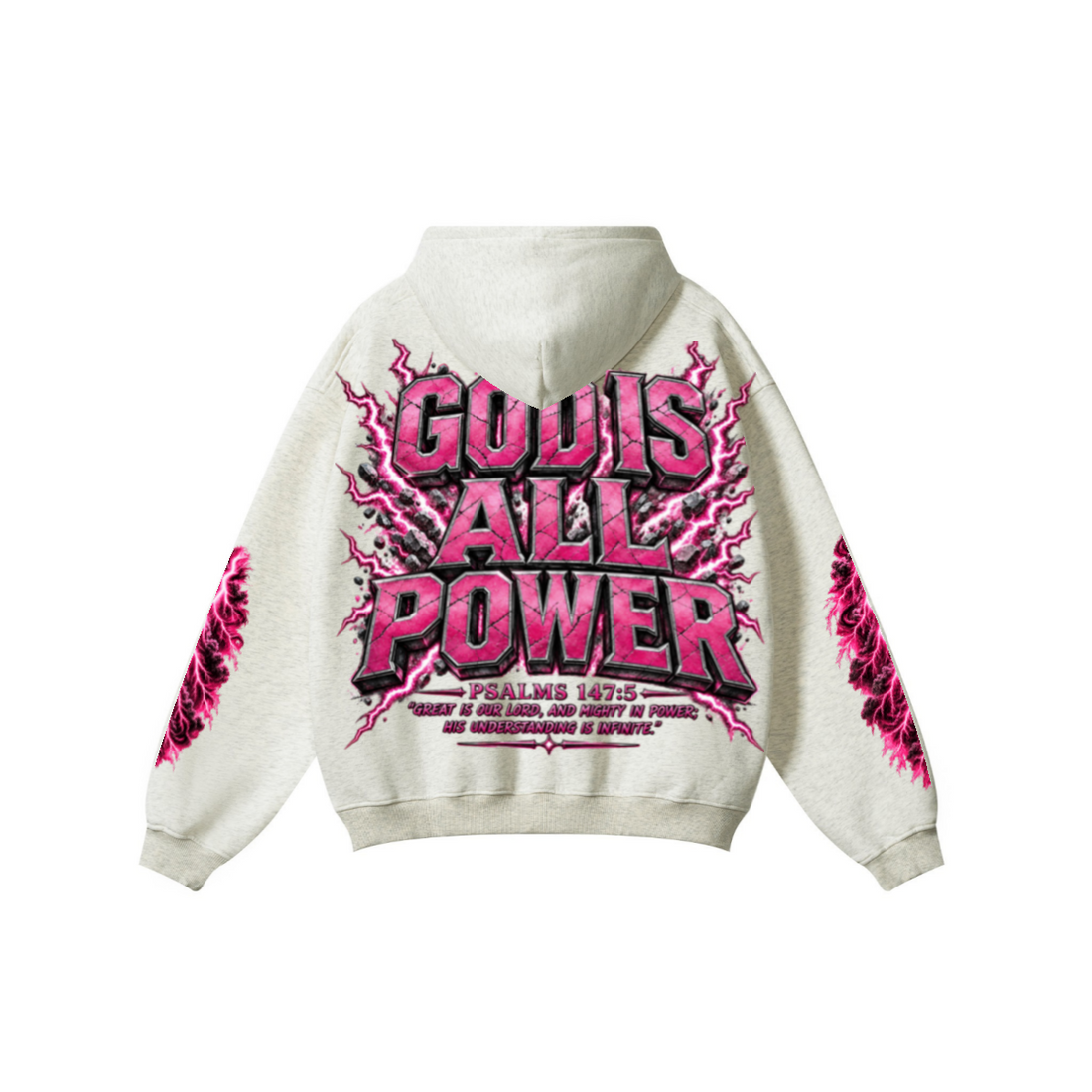 345GSM Women's Heavyweight Solid-Color Hoodie Oatmeal