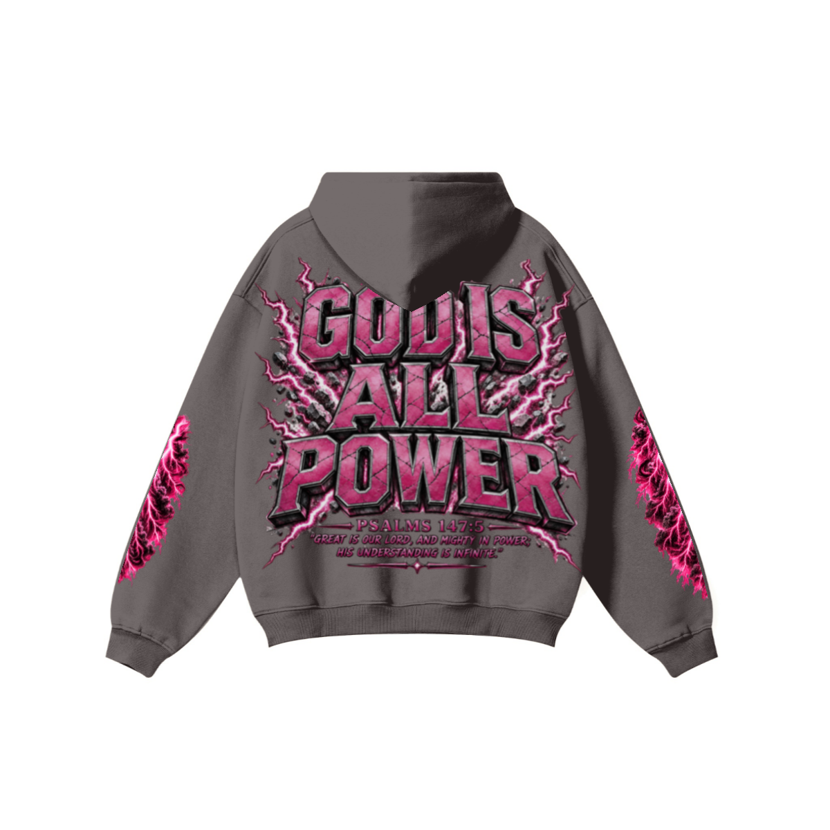 345GSM Women's Heavyweight Solid-Color Hoodie Plum Purple