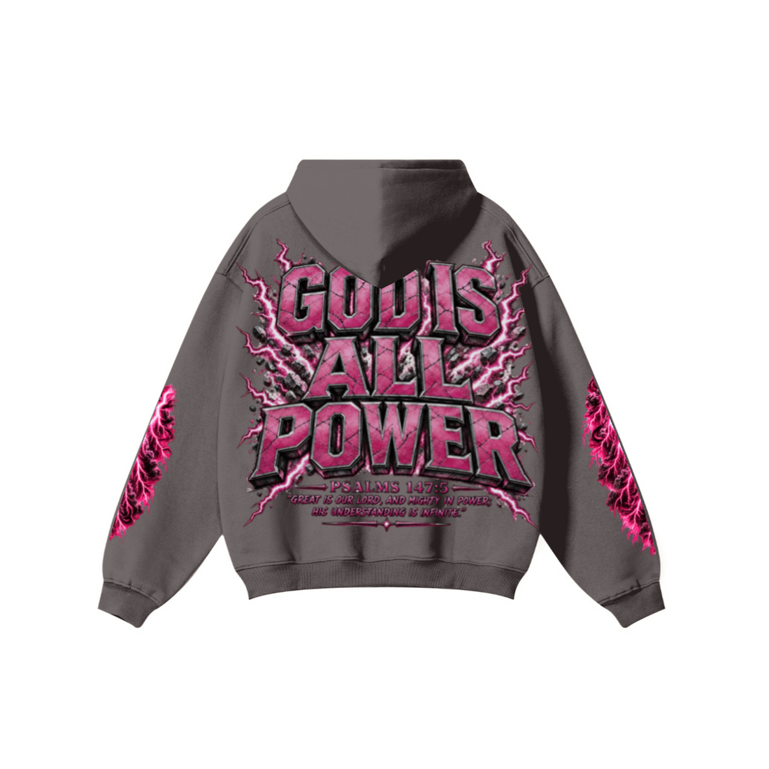 345GSM Women's Heavyweight Solid-Color Hoodie Plum Purple